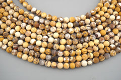 Brecciated Mookaite Jasper 8-8.5mm round beads (ETB00266)