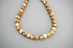 Brecciated Mookaite Jasper 8-8.5mm round beads (ETB00266)