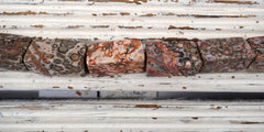 Leopardskin Jasper Triangle Prism matte beads 11.5-16.5mm (ETB01706)  Unique jewelry/Vintage jewelry/Gemstone necklace