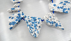 Rare K2 Blue freeform/ irregular shaped beads (ETB00977)