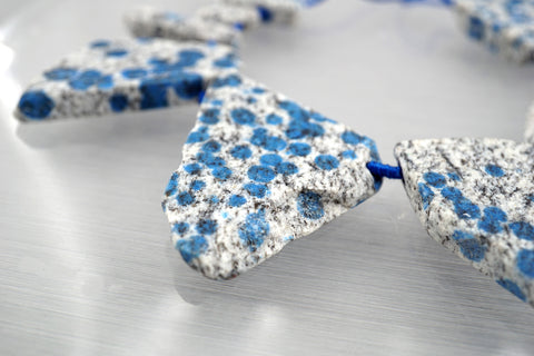 Rare K2 Blue freeform/ irregular shaped beads (ETB00977)