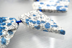 Rare K2 Blue freeform/ irregular shaped beads (ETB00977)