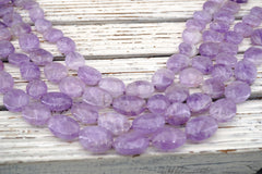 Lavender Amethyst 15-17mm Irregular beads (ETB01717) Natural Gemstone/Unique jewelry/Vintage jewelry/Gemstone necklace