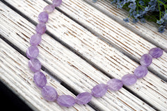 Lavender Amethyst 15-17mm Irregular beads (ETB01717) Natural Gemstone/Unique jewelry/Vintage jewelry/Gemstone necklace