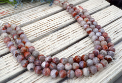 Moroccan Agate 13-18mm Round beads (ETB01694)  Unique jewelry/Vintage jewelry/Gemstone necklace