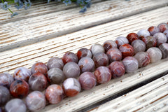 Moroccan Agate 13-18mm Round beads (ETB01694)  Unique jewelry/Vintage jewelry/Gemstone necklace