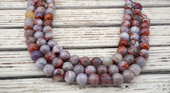 Moroccan Agate 13-18mm Round beads (ETB01694)  Unique jewelry/Vintage jewelry/Gemstone necklace