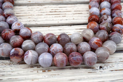 Moroccan Agate 13-18mm Round beads (ETB01694)  Unique jewelry/Vintage jewelry/Gemstone necklace