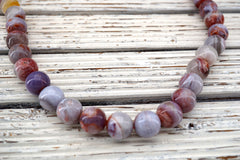 Moroccan Agate 13-18mm Round beads (ETB01694)  Unique jewelry/Vintage jewelry/Gemstone necklace