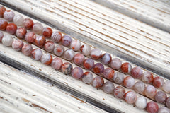 Moroccan Agate 5-12mm Round beads (ETB01696)  Unique jewelry/Vintage jewelry/Gemstone necklace