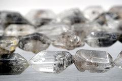 Tourmalinated Quartz 10-14.5mm unshaped beads (ETB00723)