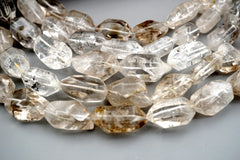 Tourmalinated Quartz 12.5-18mm unshaped beads (ETB00724)