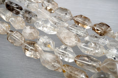 Tourmalinated Quartz 12.5-18mm unshaped beads (ETB00724)