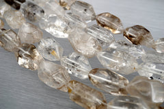 Tourmalinated Quartz 12.5-18mm unshaped beads (ETB00724)