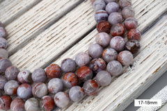 Moroccan Agate 13-18mm Round beads (ETB01694)  Unique jewelry/Vintage jewelry/Gemstone necklace