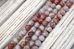 Moroccan Agate 5-12mm Round beads (ETB01696)  Unique jewelry/Vintage jewelry/Gemstone necklace
