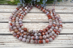 Moroccan Agate 5-12mm Round beads (ETB01696)  Unique jewelry/Vintage jewelry/Gemstone necklace
