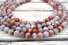 Moroccan Agate 5-12mm Round beads (ETB01696)  Unique jewelry/Vintage jewelry/Gemstone necklace