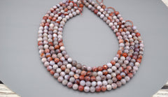Moroccan Agate 5-12mm Round beads (ETB01696)  Unique jewelry/Vintage jewelry/Gemstone necklace