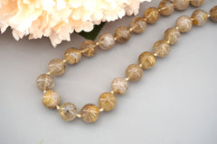 Rutilated Quartz 14.5-16mm round beads (ETB00123)