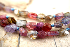 Rare Sapphire faceted beads (ETB00417)