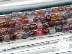 Spinel (Multi-colour) 5-5.5mm pebble beads (ETB01039)