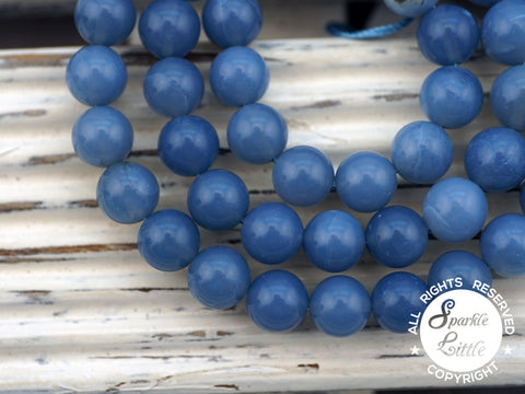 Owyhee Blue Opal 7.5-8mm round beads (ETB01064)