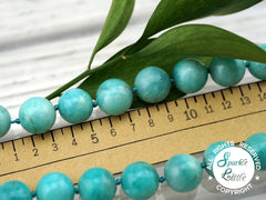 Peruvian Amazonite 15-16mm round beads (ETB01094)