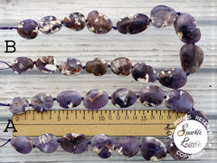 Salvia Chalcedony freeform beads (ETB01099)
