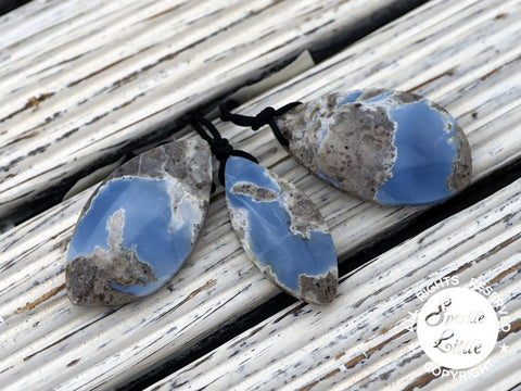Owyhee Blue Opal freeform pendants  (ETP00273)