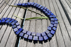 Matte Lapis Lazuli 8.5-10.5mm cube beads (amazing blue colour with gold sparkles) (ETB00788)