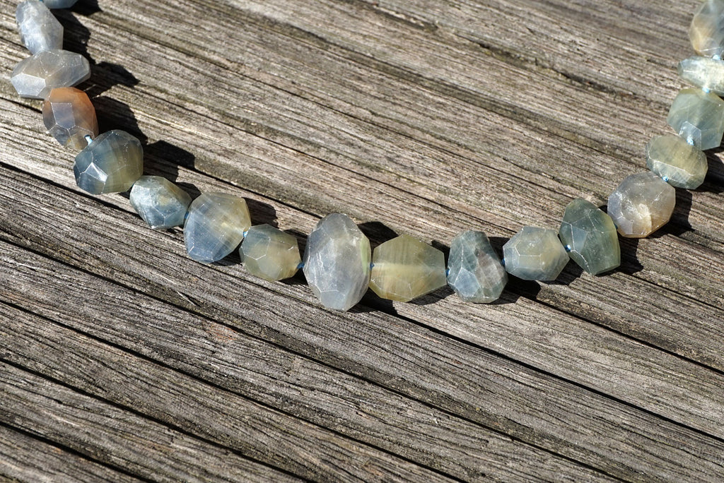Rare Blue Sapphire corundum 7-19mm faceted beads (ETB00821)