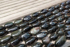 Rainbow Obsidian 15-20mm pebble beads (ETB00749)