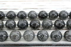 Bryozoan Coral 13-14mm round beads (ETB00887)