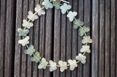 New Jade 21-26mm butterflies beads (ETB00308)