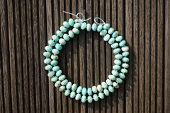 Peruvian Amazonite 14-14.5mm rondelle beads (ETB00774)