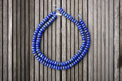 Matte Lapis Lazuli 10.5-12mm rondelle beads (amazing blue colour with gold sparkles) (ETB00789)