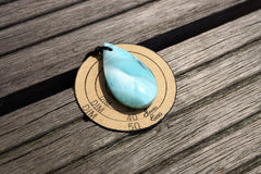 Rare Larimar teardrop pendant (ETP00240)