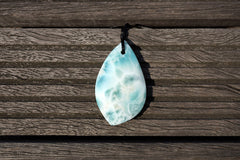 Rare Larimar freeform pendant (ETP00246)