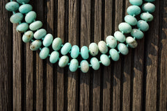 Peruvian Amazonite 14-14.5mm rondelle beads (ETB00774)