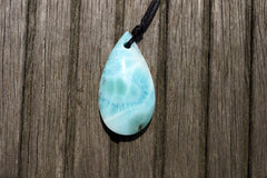 Rare Larimar teardrop pendant (ETP00240)