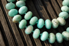 Peruvian Amazonite 14-14.5mm rondelle beads (ETB00774)