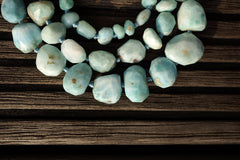 Rare Larimar 6-18mm faceted beads (ETB00803)