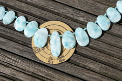 Rare Larimar 8-15mm freeform beads (ETB00830)