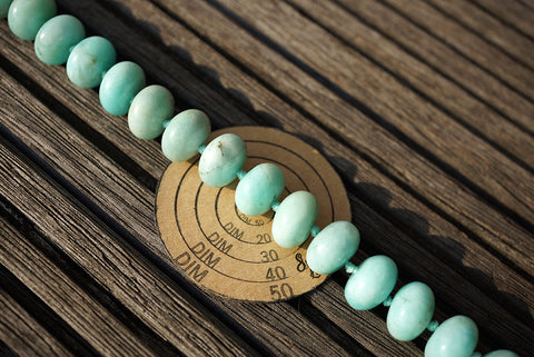 Peruvian Amazonite 14-14.5mm rondelle beads (ETB00774)