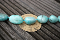 Peruvian Amazonite 15-19mm pebble beads (ETB00778)