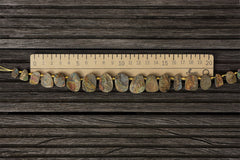 Rare and exotic Russian Rainbow Pyrite 7.5-17.5mm freeform beads (ETB00809)