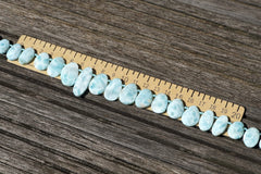 Rare Larimar 8-15mm freeform beads (ETB00830)