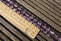 Natural Amethyst (Brazil) 5.5-11mm faceted beads (ETB00797)