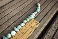 Larimar 7.5-17mm faceted beads (ETB00804)